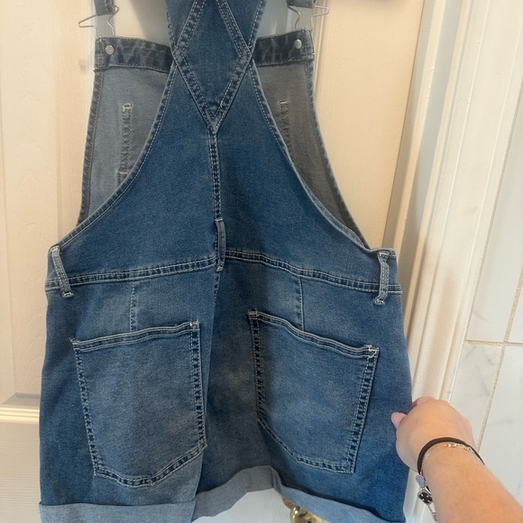 NWT No Boundaries Light Blue Denim Overalls - Picture 4 of 6